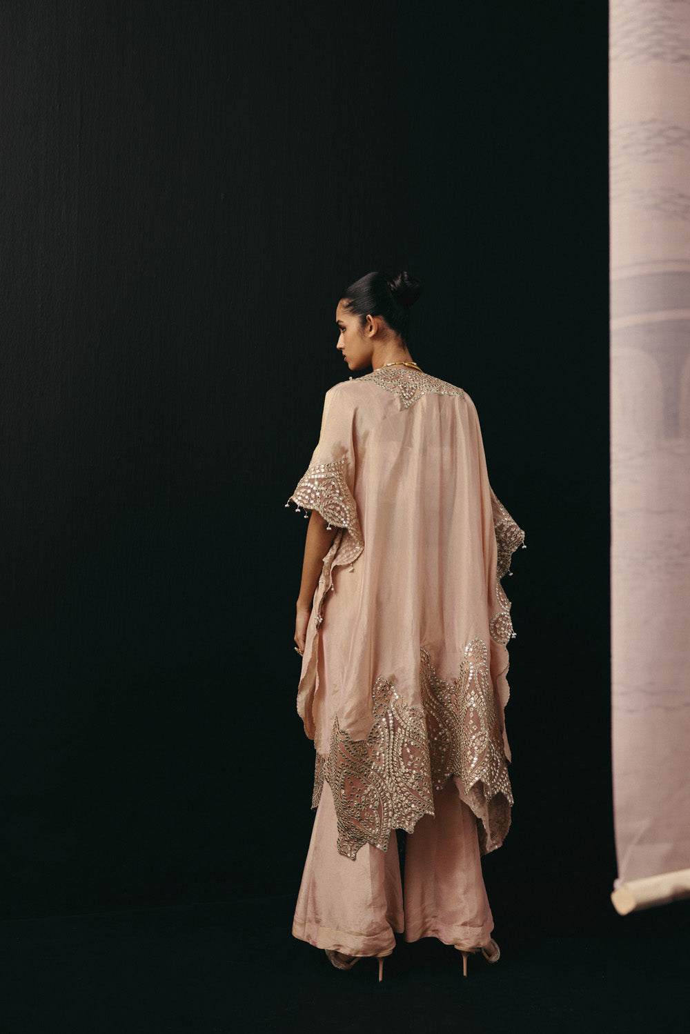 MIRROR EMBELLISHED PALAZZOS
