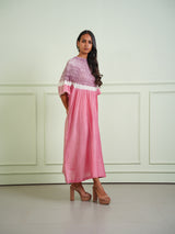 SHIBORI TISSUE SHORT SLEEVES KURTA