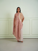 SHIBORI TISSUE ASYM DRESS