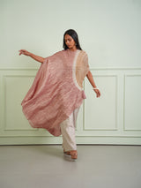 SHIBORI TISSUE ASYM DRESS