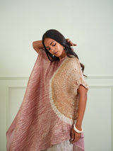 SHIBORI TISSUE ASYM DRESS