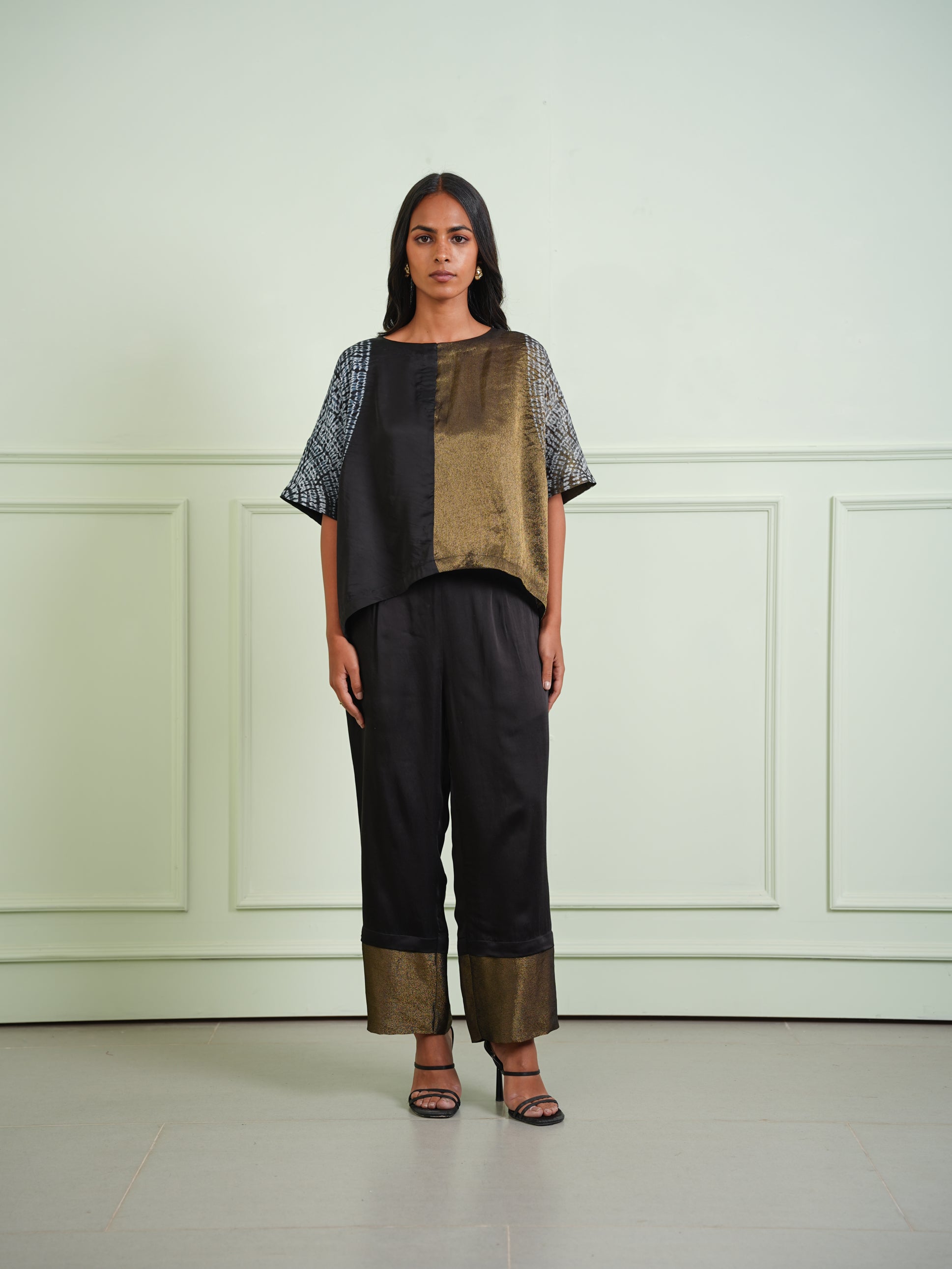 TISSUE SHIBORI CROP TOP