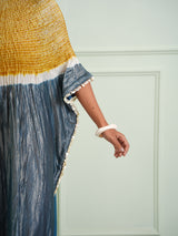 SHIBORI TISSUE SLEEVES KAFTAN