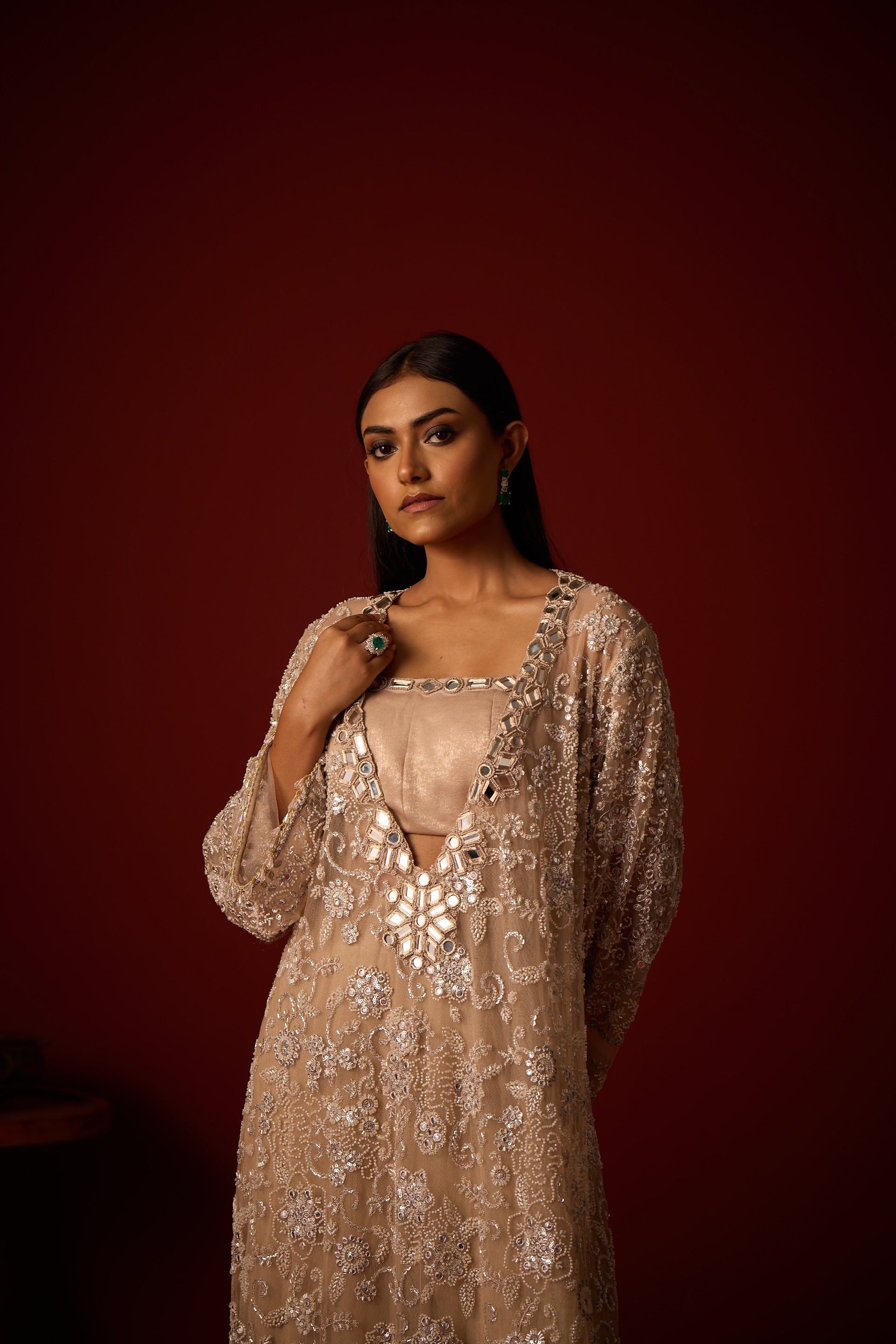 Deep V Neck Kaftan