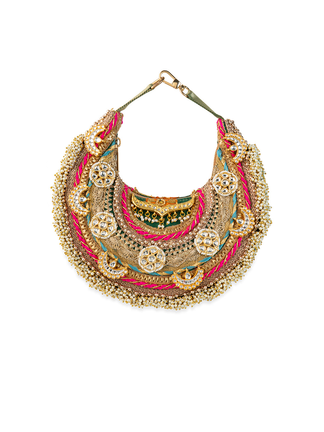 Pranika Gold Handbag