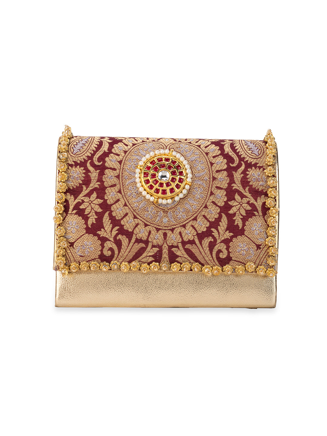 Vanika Maroon Handbag