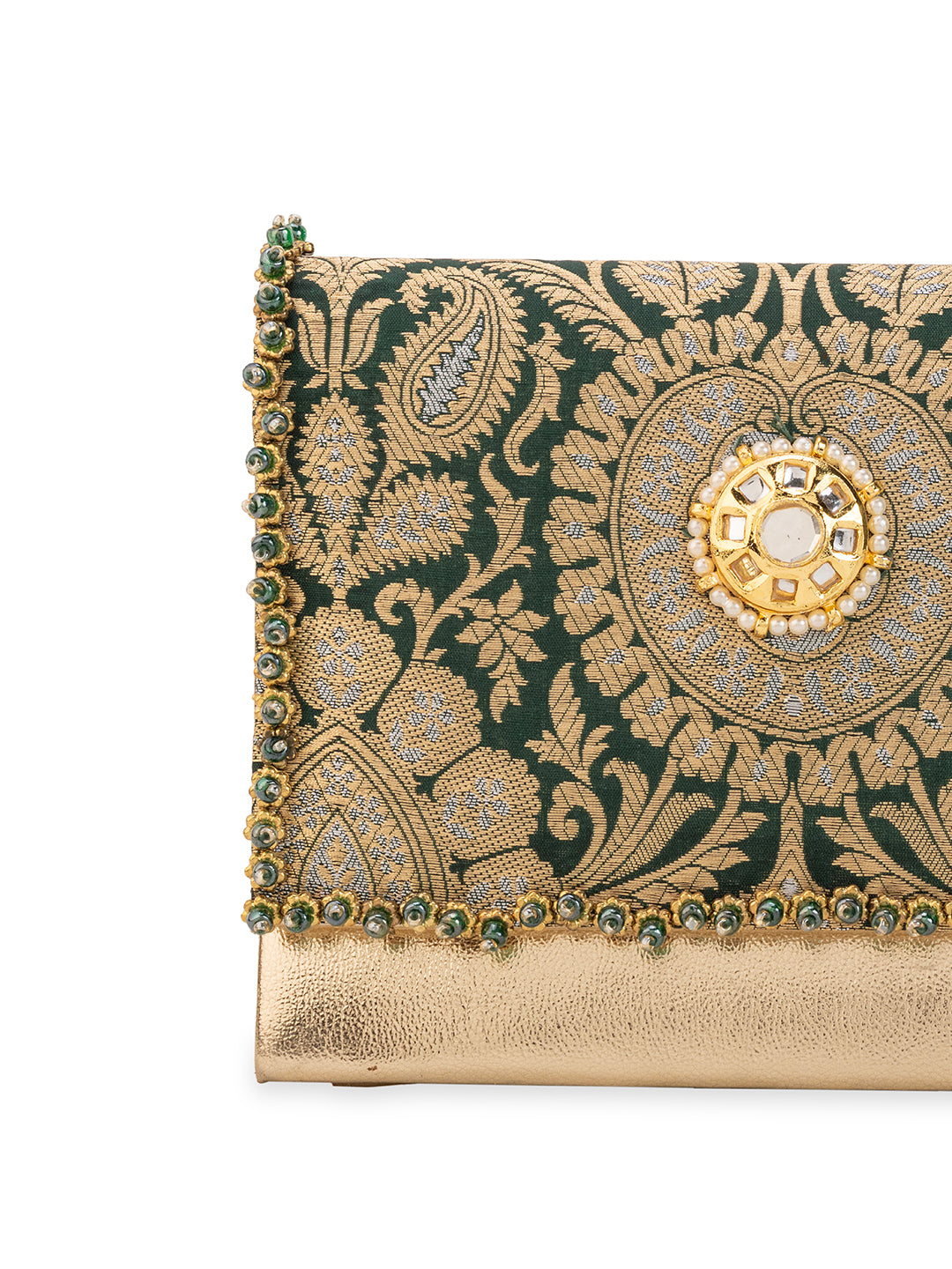 Vanika Green Handbag