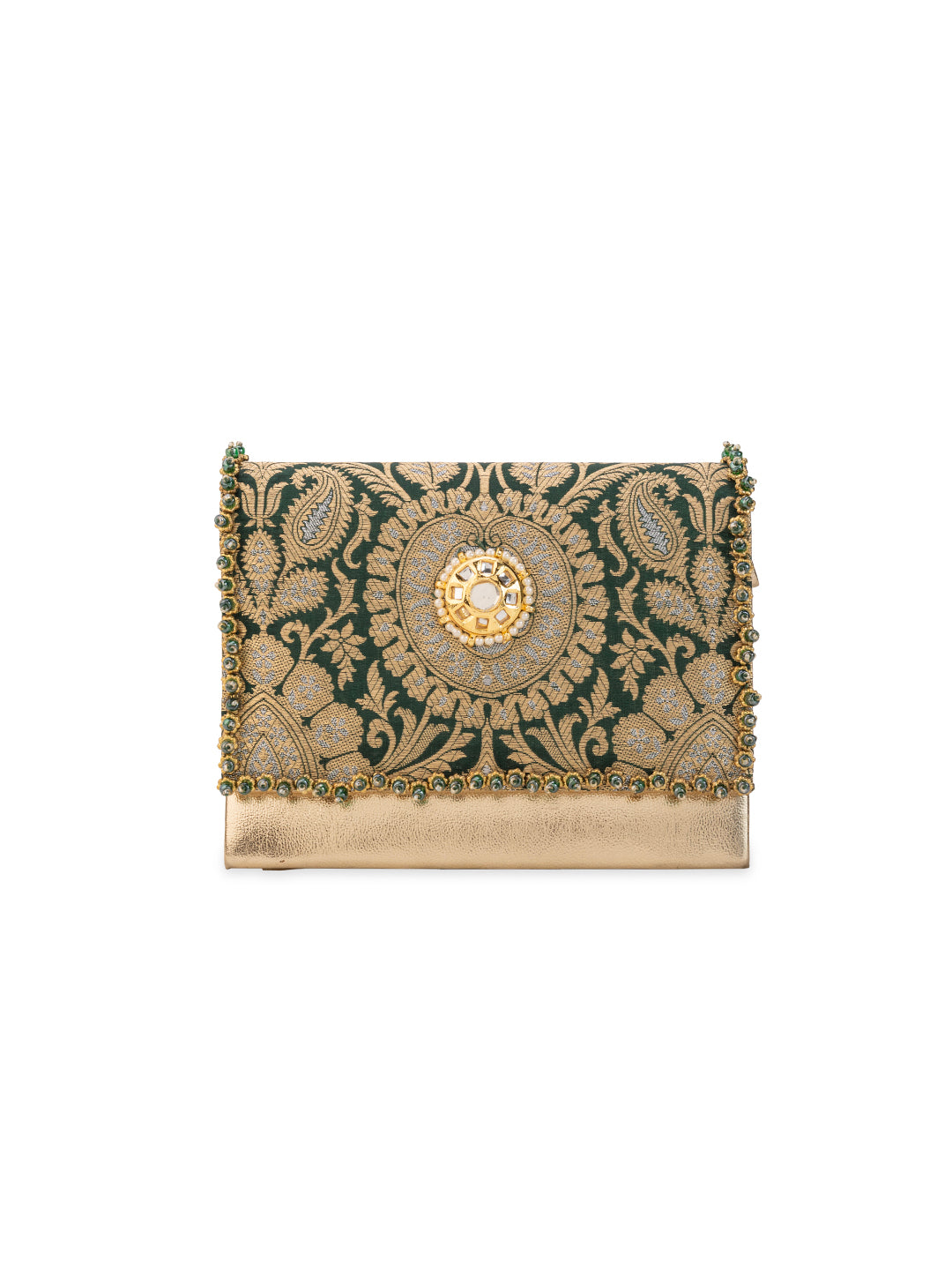 Vanika Green Handbag