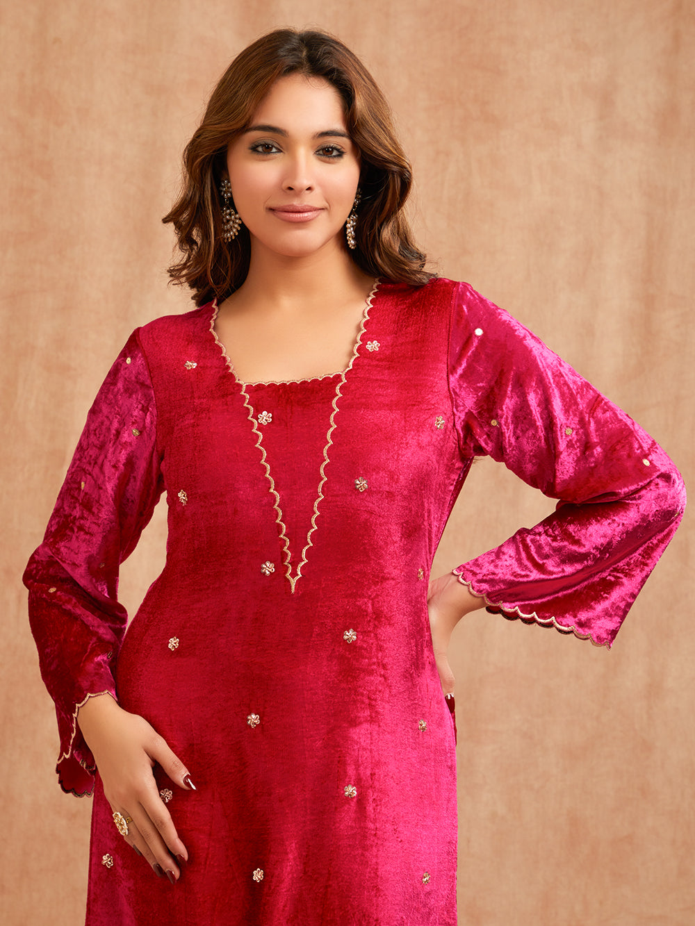 MAHARANI VELVET FESTIVE TUNIC