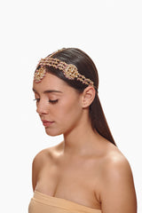 White and pink Chaand sheeshpatti