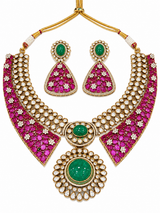 Ruby & Emerald Necklace Set 05