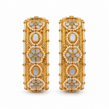 Pearl Kundan Floral Statement Bangles 36