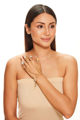 5 finger Cameo Haathphool with tassel lock