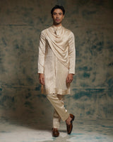BUTTERCREAM LONG KURTA
SET WITH DRAPE
