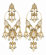 Kundan Statement Drop Earrings