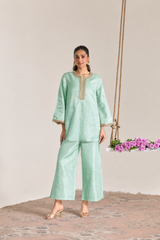 Minty Dream Beaded Kota Tissue Set - Set of 2