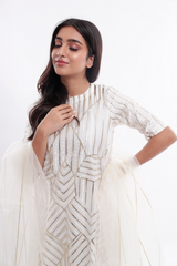 white kurta set