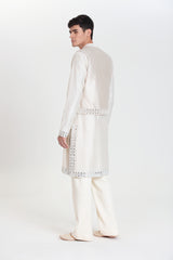 Ivory Waistcoat Bundi Set