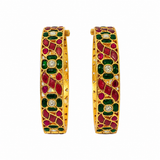 Multicolour Floral Stone Statement Bangles 32