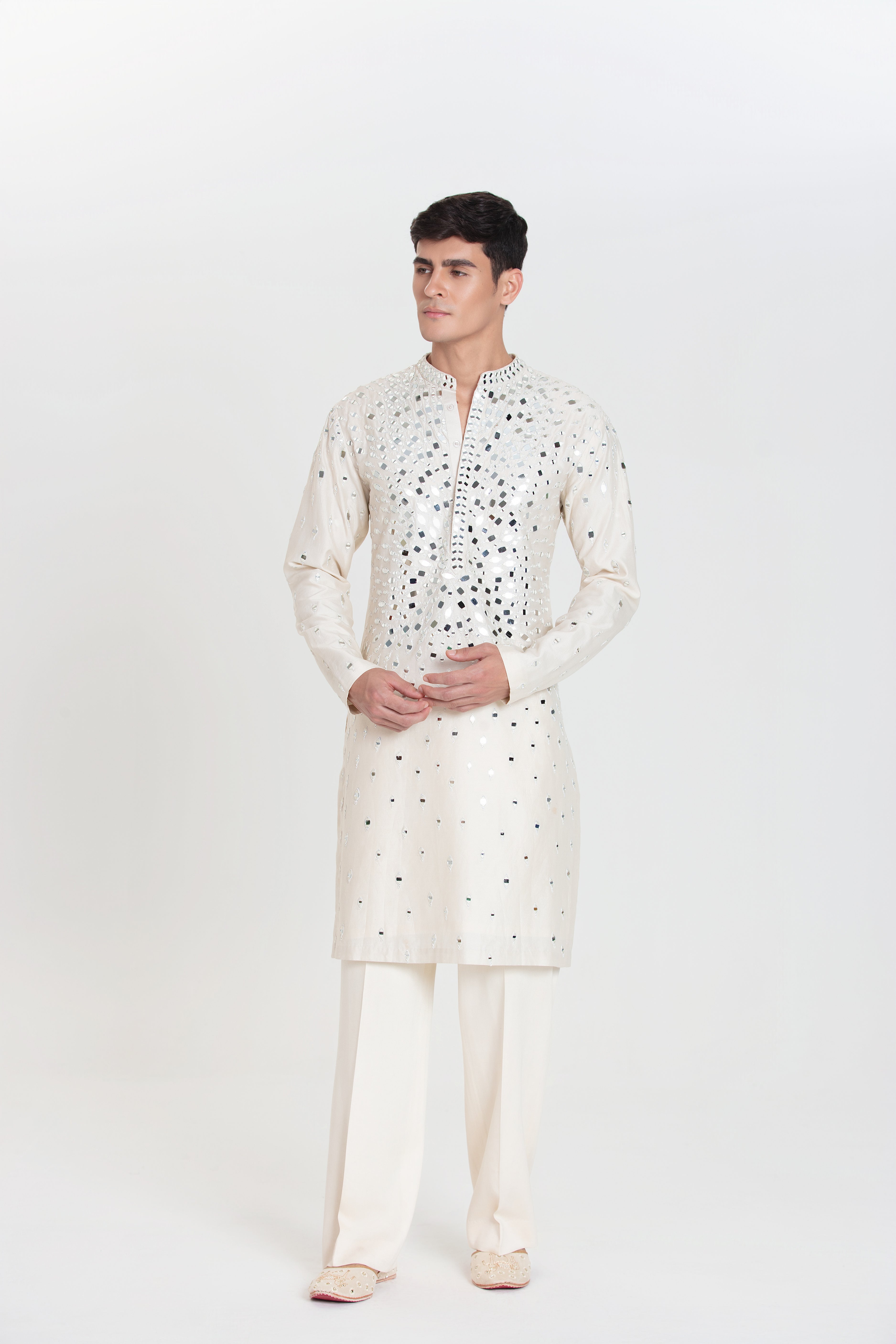 Ivory Bloom  Kurta Set