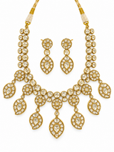 Moissanite Polki Statement Necklace Set