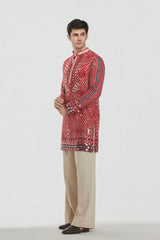 Kurta - heavy chanderi , pant -Cotton twill