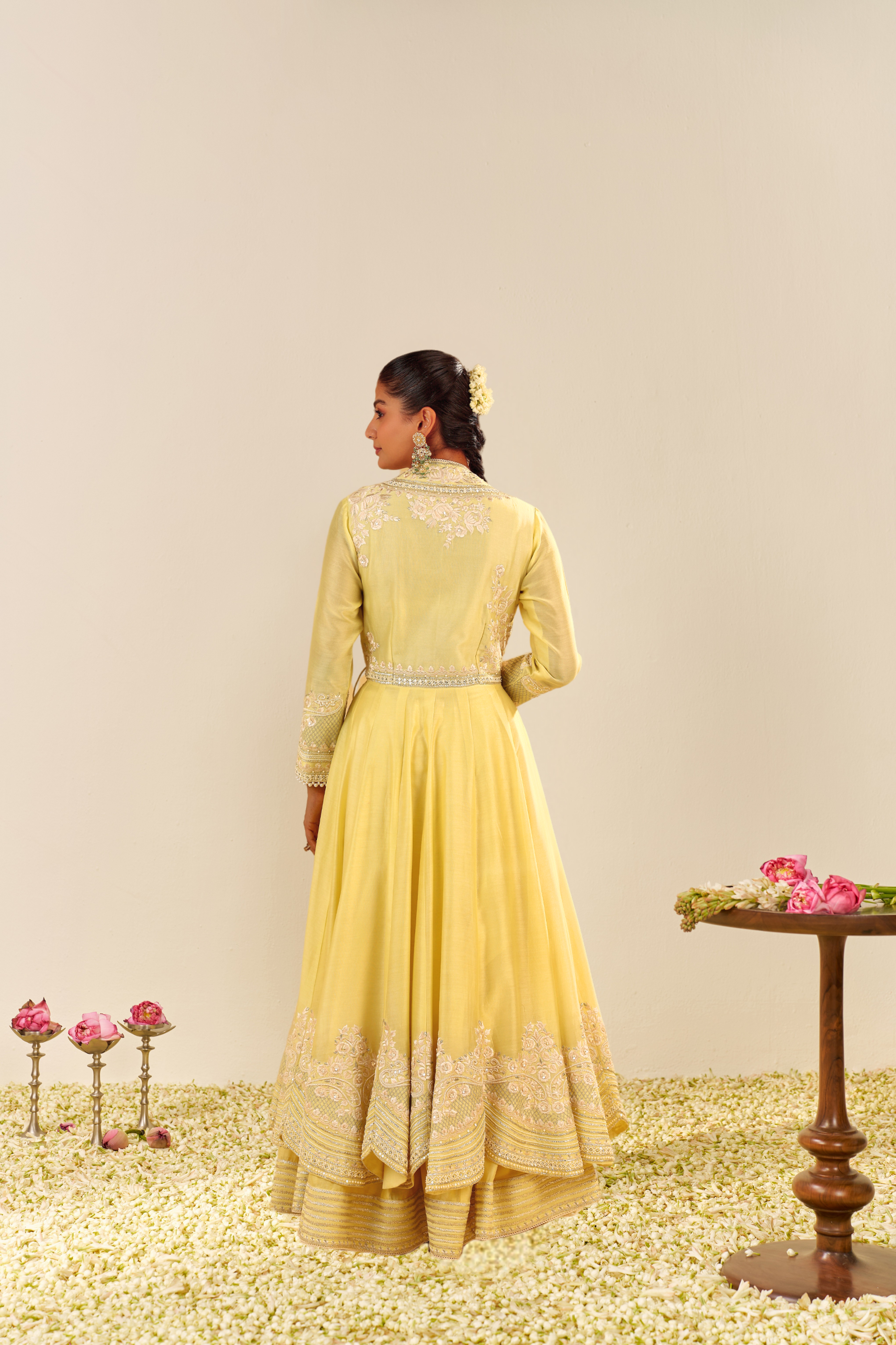 AMEENA - LONG ANARKALI WITH SKIRT AND DUPATTA