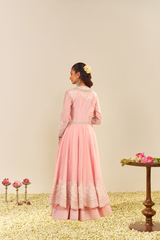 AMEENA - LONG ANARKALI WITH SKIRT AND DUPATTA