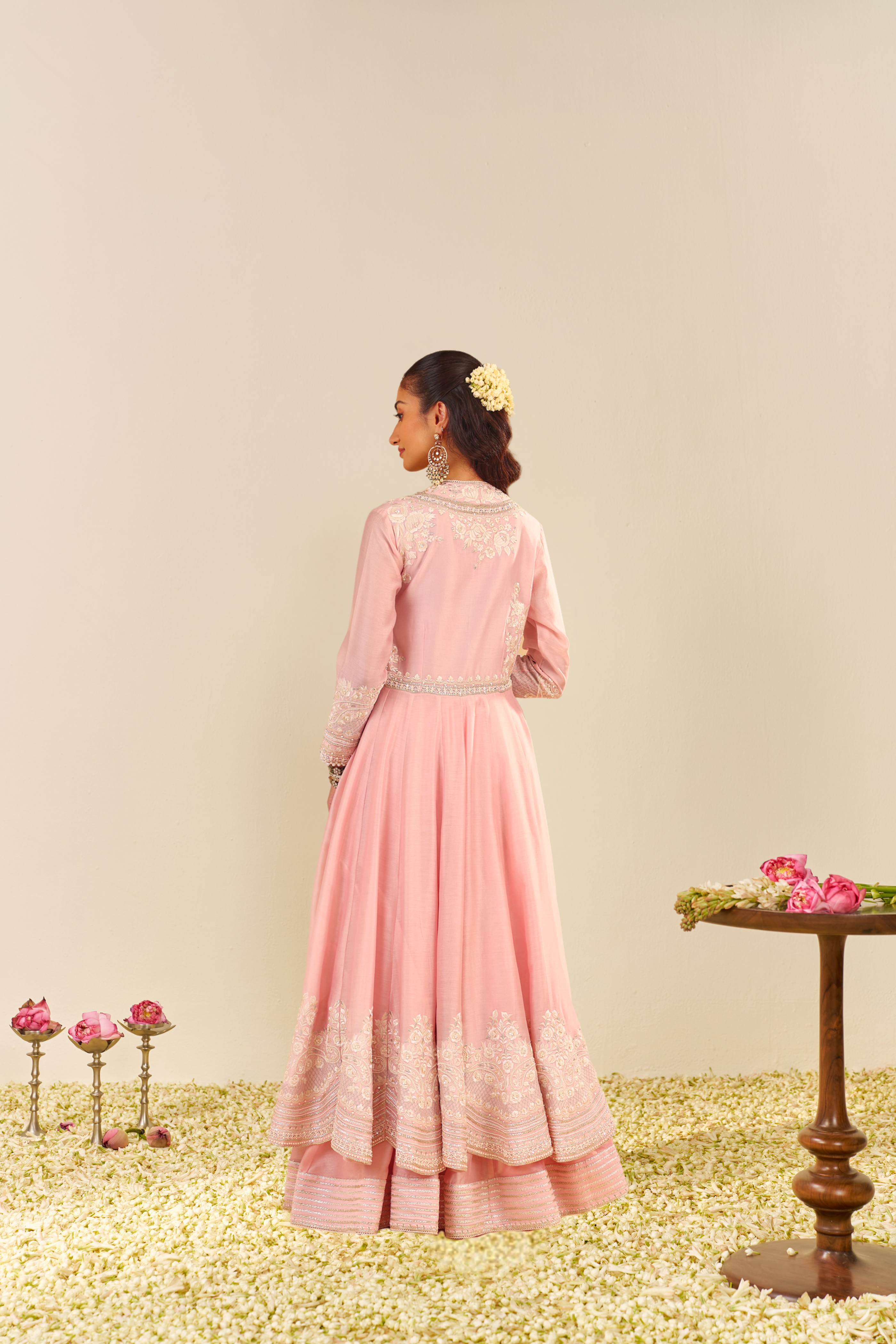 AMEENA - LONG ANARKALI WITH SKIRT AND DUPATTA