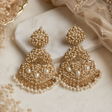 Jadau Pearl Embellished Statement Earrings