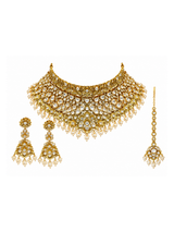 Pearl Kundan Necklace Set 01