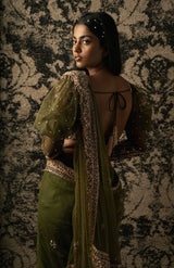 Olive Saree
