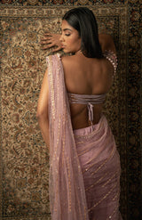 Lilac Saree