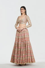 Mirror work , zari , lurex thread