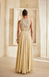 gulnaar palazzo jacket set