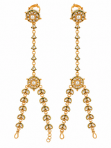 Kundan Floral Haath Phool