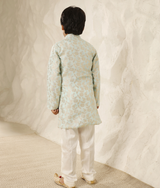 Blue Chanderi Kurta with Pant