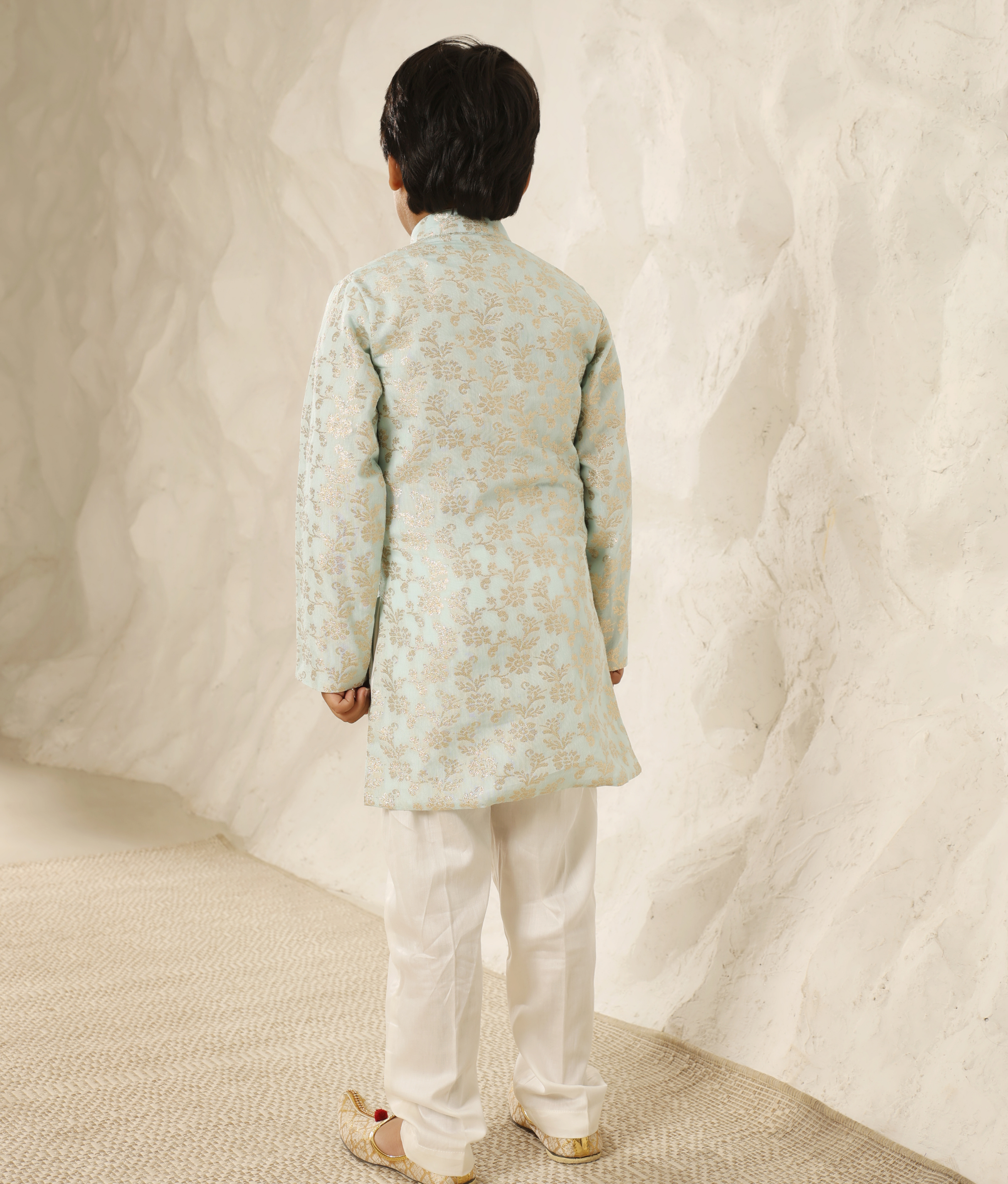 Blue Chanderi Kurta with Pant
