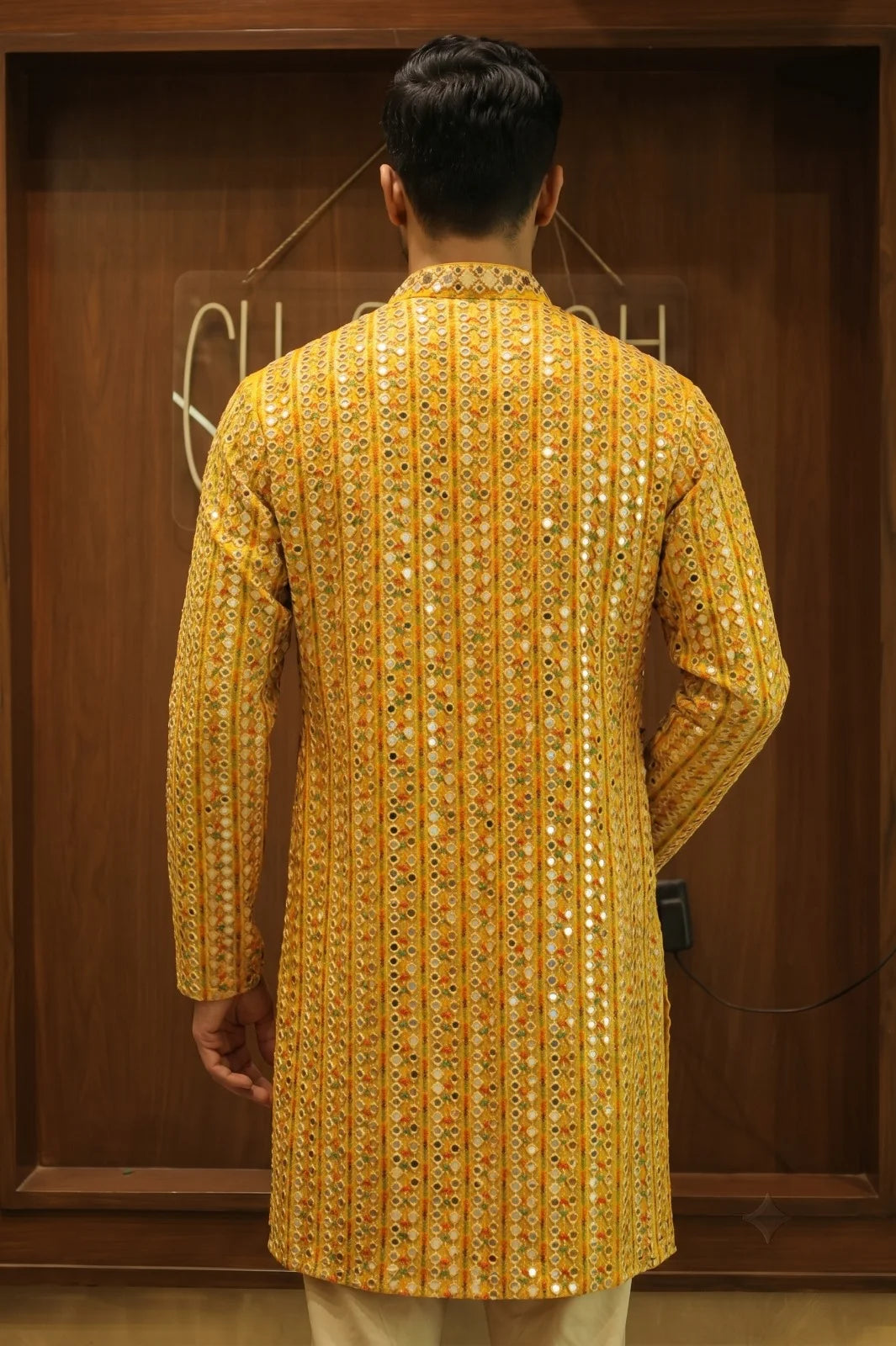 Yellow Georgette Kurta Set
