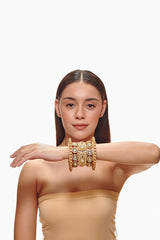 Gold and Kundan Bangle Set