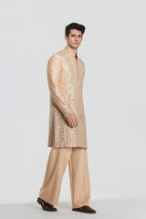 Kurta - Heavy chanderi , Pant-Cotton twill