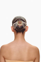 Pink Lotus Chaand Bun Accessory