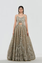Mirrorr work , zari , gota , pearl beads