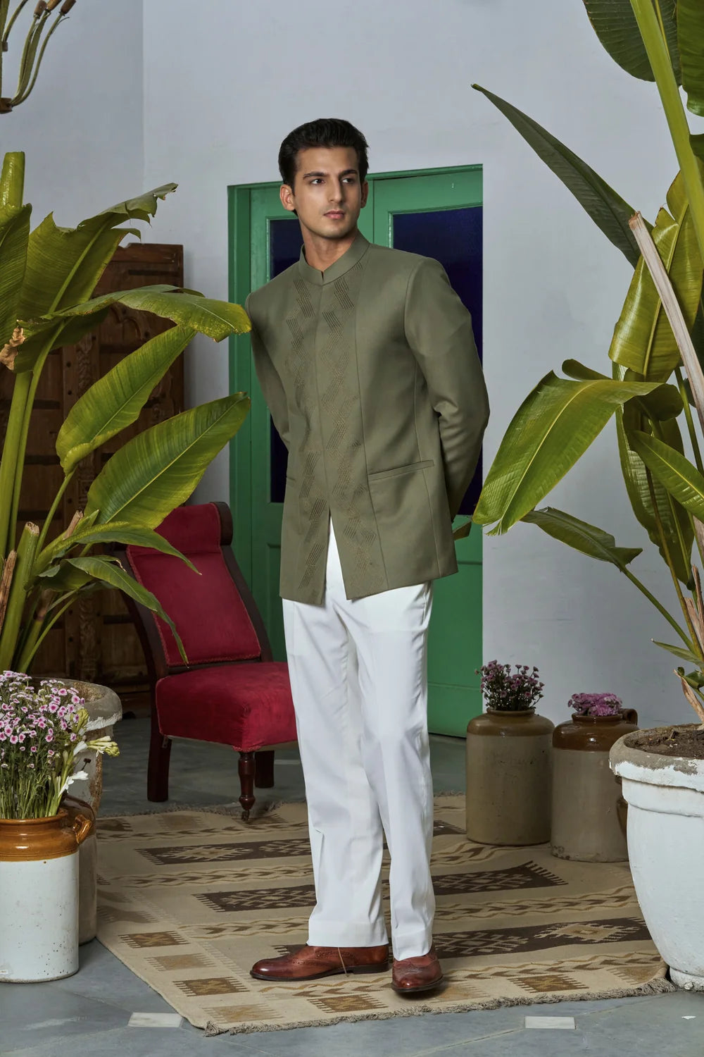 BRAHM BANDHGALA SET