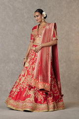 Red Bagh-E-Bahar Neelkamal Lehenga 4