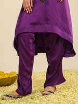 Purple Paisley Asar Kurta Set
