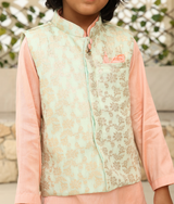 Chanderi Brocade Jacket with Kurta and Pant