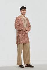 Kurta - heavy chanderi , pant -Cotton twill