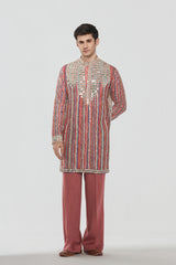 Kurta - heavy chanderi , pant -Cotton twill