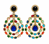 Multicolor Kundan Semi-Precious Stone Earrings 57